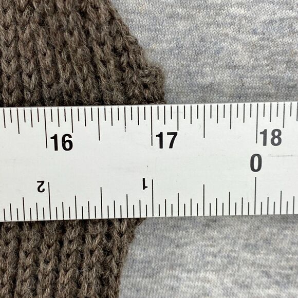 Worth Sweater Cardigan Womens Medium Brown Wool Shawl Collar Sleeveless Pockets - Picture 8 of 11